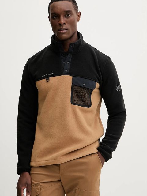 Mammut bluza sportowa Moonstone Hybrid kolor brązowy gładka 1014.06120 - zdjęcie produktu nr 1