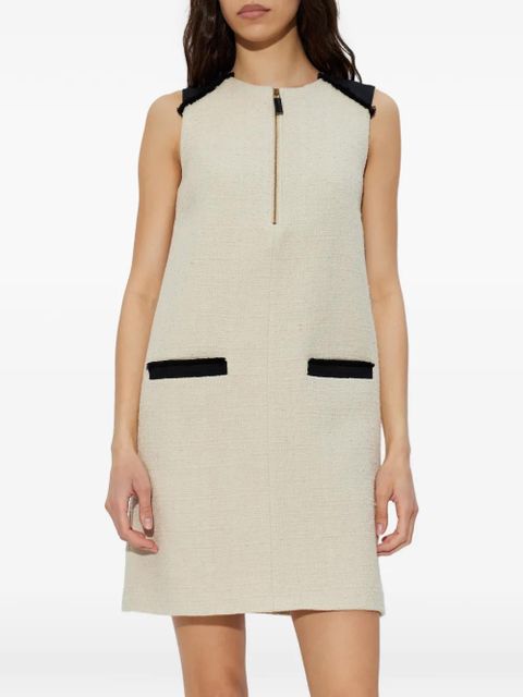 Max Mara Mito half-zip mini dress - Neutrals