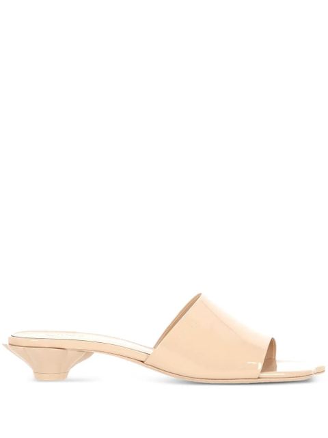 Chloé 25mm leather mules - Neutrals - zdjęcie produktu nr 1