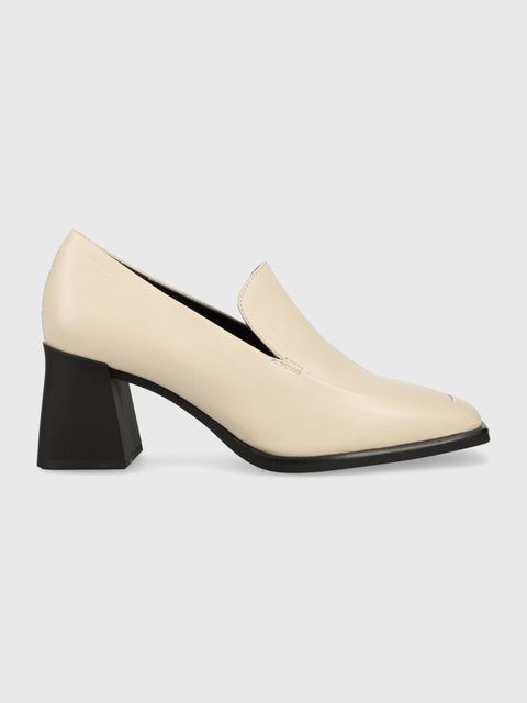 Vagabond Shoemakers czółenka skórzane HEDDA kolor beżowy na słupku 5503.001.02 - zdjęcie produktu nr 1