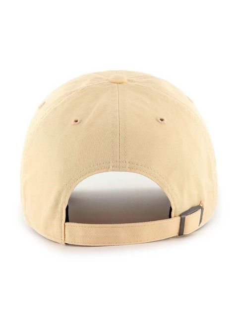 47 brand czapka z daszkiem bawełniana MLB New York Yankees kolor pomarańczowy z aplikacją B-BSRNR17GWS-AF