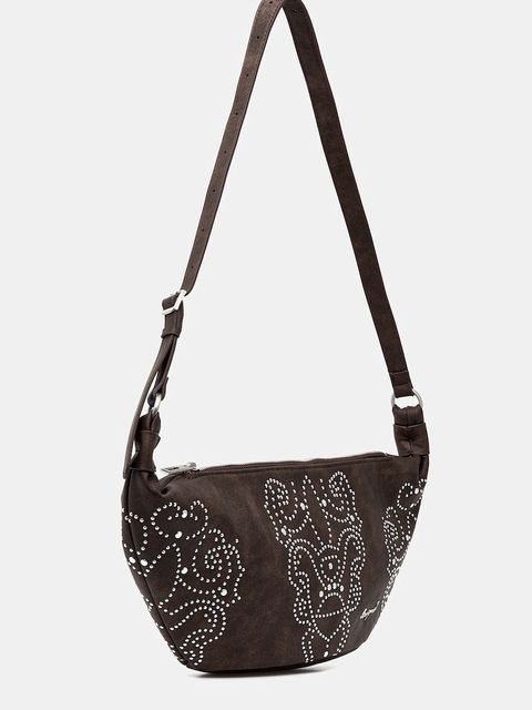 Desigual torebka POKER FACE MUNSTE kolor brązowy 25WAXP33