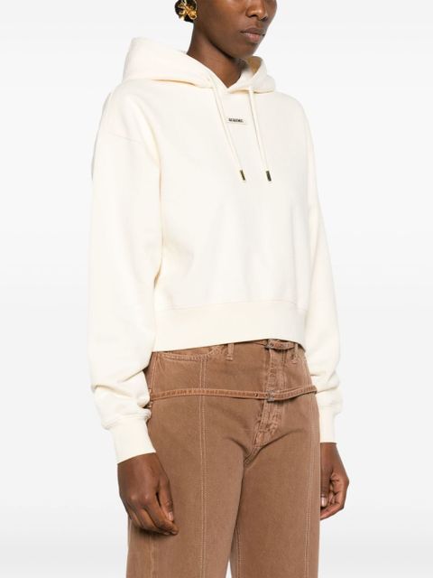 Jacquemus cropped hoodie - Neutrals - zdjęcie produktu nr 2