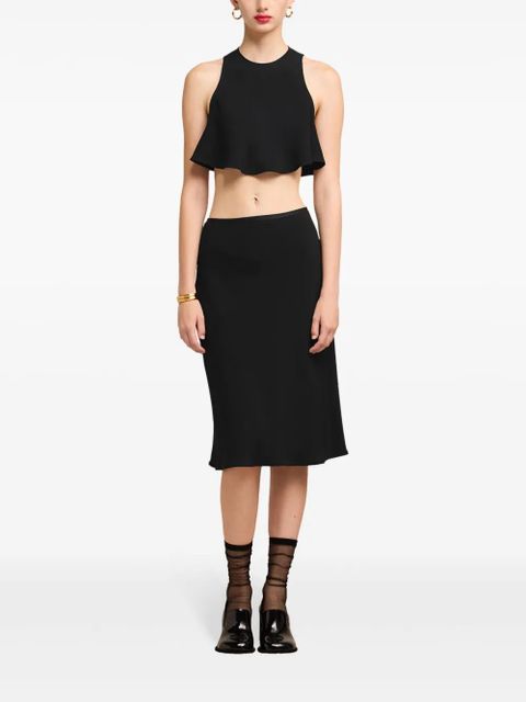 AMI Paris crepe midi skirt - Black - zdjęcie produktu nr 2