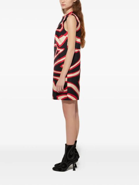 PUCCI Labirinto-print sleeveless mini dress - Black