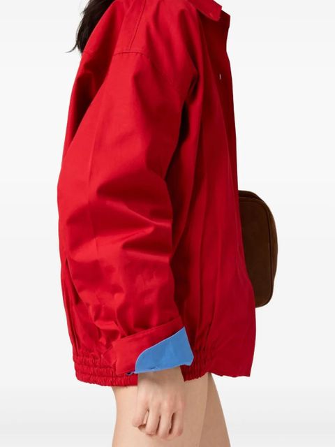 Miu Miu poplin bomber jacket - Red