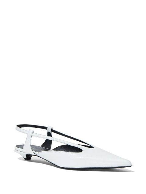 Proenza Schouler slingback leather pumps - White - zdjęcie produktu nr 2