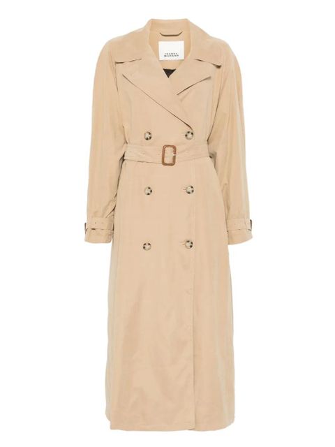 ISABEL MARANT belted double-breasted trench coat - Neutrals - zdjęcie produktu nr 1