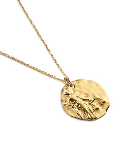 Monica Vinader GP Zodiac Libra necklace - Gold