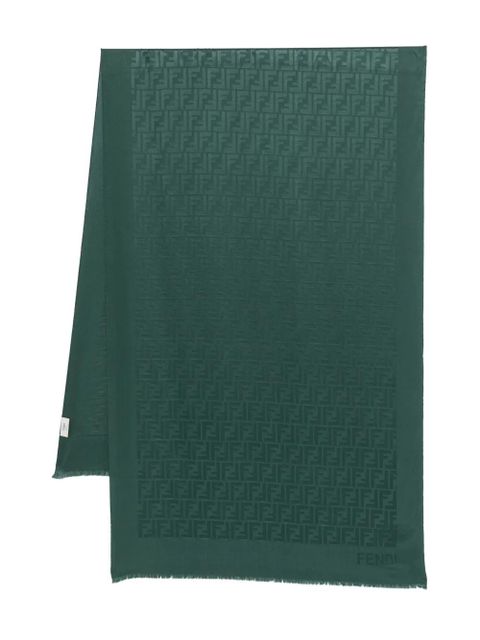 FENDI FF-logo scarf - Green - zdjęcie produktu nr 1
