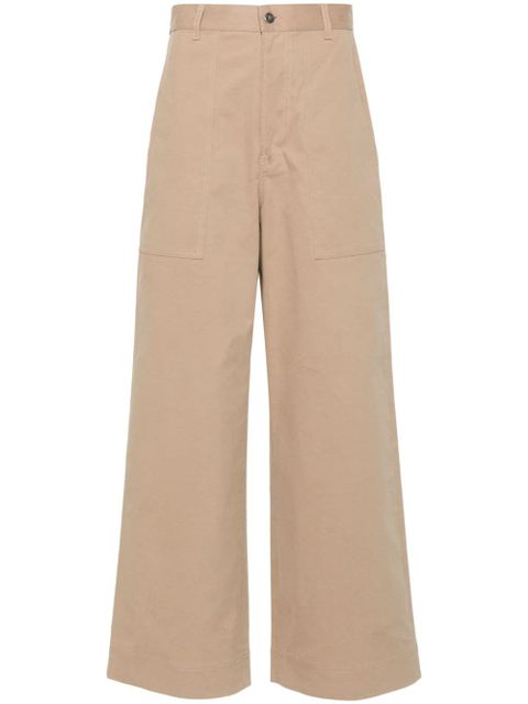Moncler gabardine trousers - Brown - zdjęcie produktu nr 1