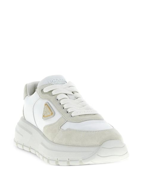 Prada Prax 01 metal-triangle sneakers - White