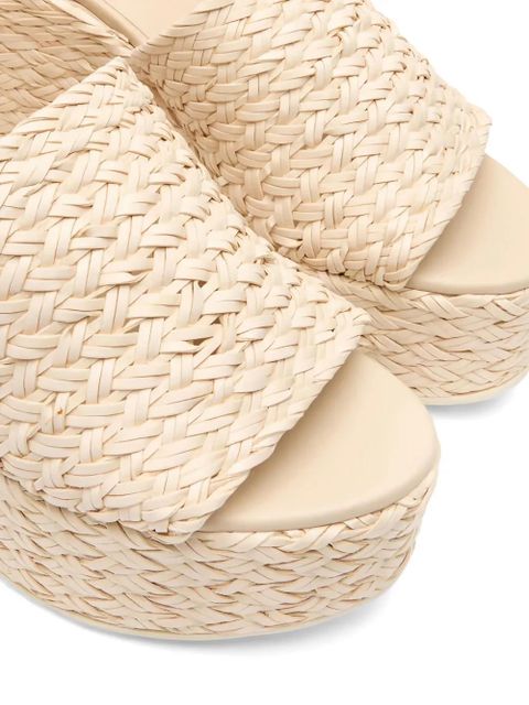 Casadei Suncity wedged sandals - Neutrals