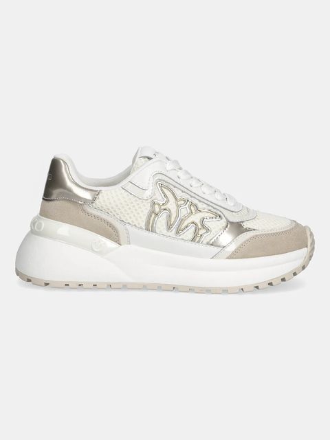 Pinko sneakersy Gem 11 damskie kolor beżowy SS0143P143ZK9 - zdjęcie produktu nr 2