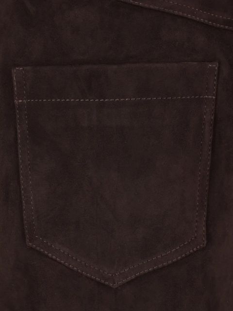 Self-Portrait button belted skirt - Brown