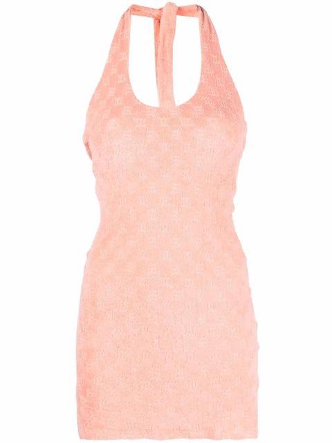 MISBHV monogram-pattern towel dress - Pink - zdjęcie produktu nr 1