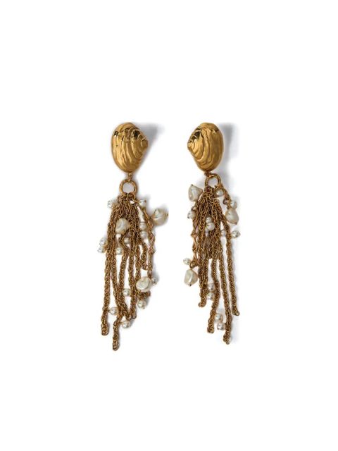 Chloé shell earrings - Gold