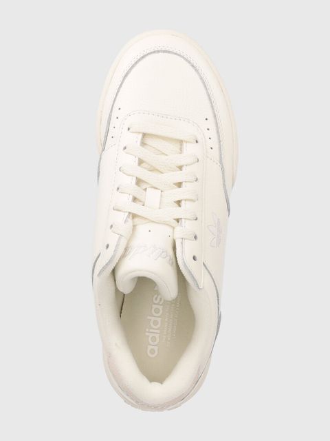 adidas Originals sneakersy skórzane Court Super W kolor kremowy IE8079