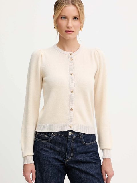 Twinset kardigan damski kolor beżowy 252TP3583 - zdjęcie produktu nr 1