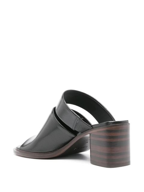 LEMAIRE 55mm leather mules - Black
