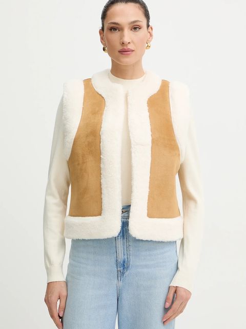 Morgan bezrękawnik kolor brązowy przejściowy VPIPO - zdjęcie produktu nr 1