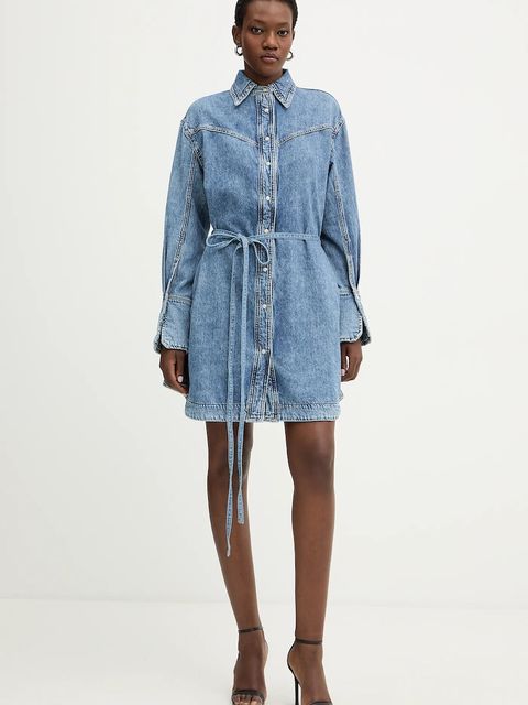 BOSS Orange sukienka jeansowa C SHIRTDRESS - zdjęcie produktu nr 1