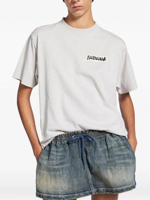 Balenciaga logo short-sleeves T-shirt - Neutrals
