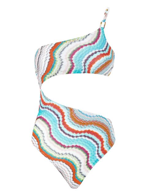 Missoni zigzag-woven swimsuit - Blue - zdjęcie produktu nr 1