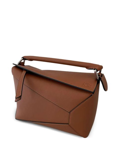 LOEWE puzzle edge small bag - Brown - zdjęcie produktu nr 1