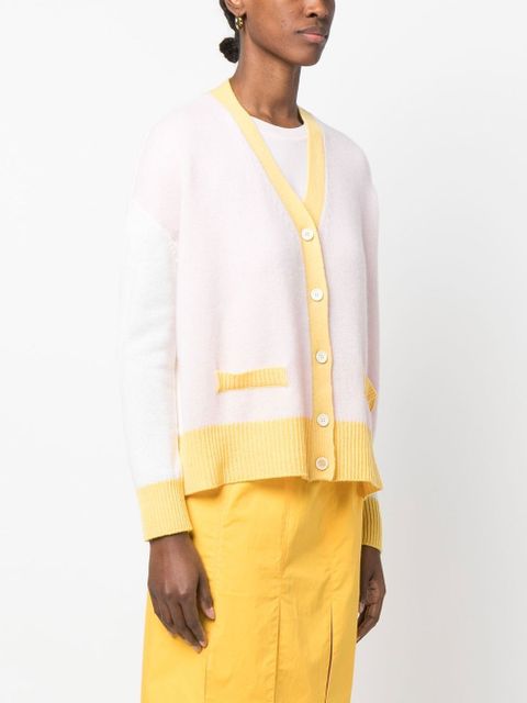 Marni contrasting-trim knit cardigan - Neutrals