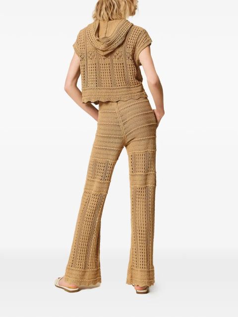 TWINSET knitted flared trousers - Neutrals