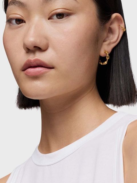 Tous kolczyki ze srebra pokrytego złotem Manifesto 1004222100