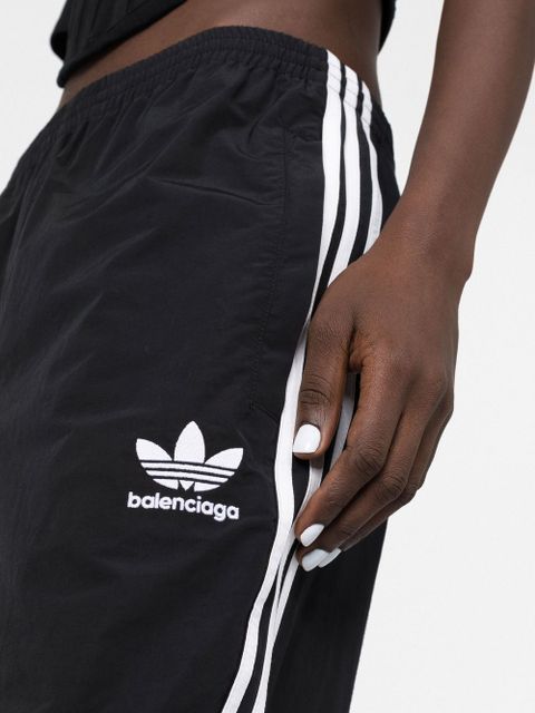 Balenciaga x adidas side-stripe track pants - Black