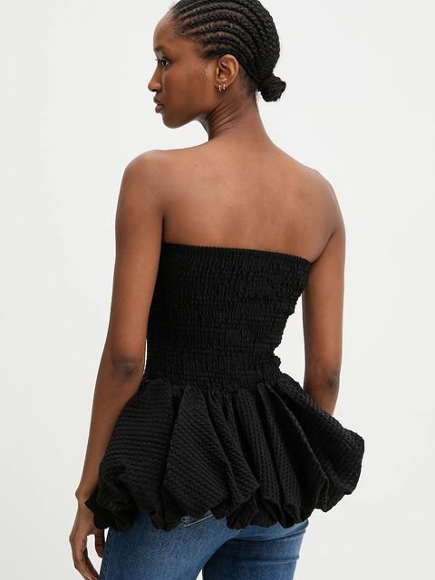 Answear.LAB top damska kolor czarny gładka