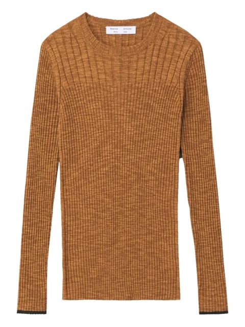 Proenza Schouler ribbed open-back top - Brown - zdjęcie produktu nr 1