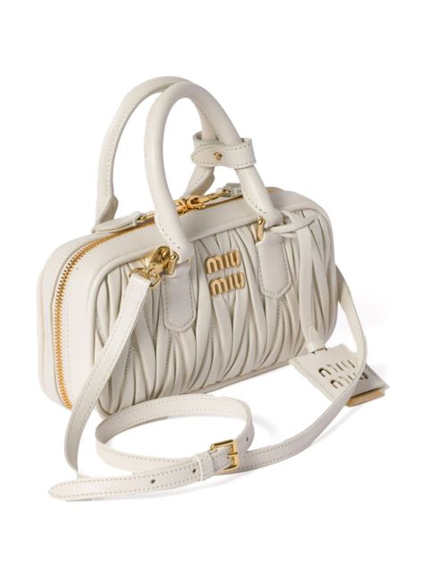 Miu Miu Arcadie matelassé mini bag - White