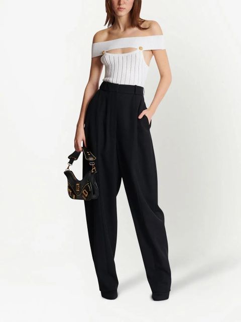 Balmain openwork knit bodysuit - White - zdjęcie produktu nr 2