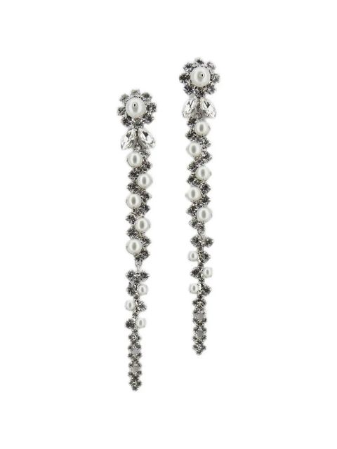 Simone Rocha beaded flower earrings - Silver - zdjęcie produktu nr 1