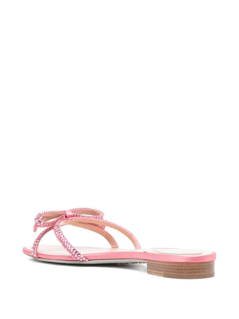 René Caovilla crystal embellishment sandals - Pink