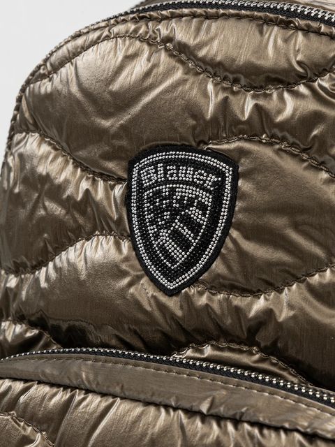 Blauer plecak damski kolor zielony mały gładki WAVE03