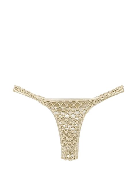Isa Boulder Corara macrame bikini bottom - Gold - zdjęcie produktu nr 2