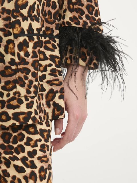 The Sleeper piżama damska kolor brązowy BWSP02A025F