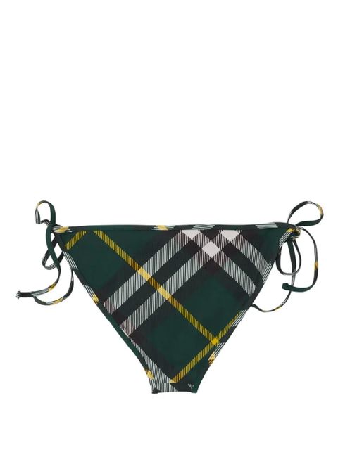 Burberry checked bikini briefs - Green - zdjęcie produktu nr 2