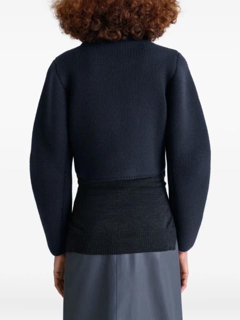 LEMAIRE felted double-breasted blouson jacket - Black