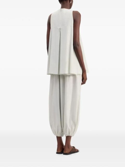 LouLou de Saison Liao gathered flaring blouse - Neutrals