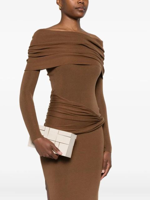 Cult Gaia Galleria geometric-block clutch bag - Neutrals