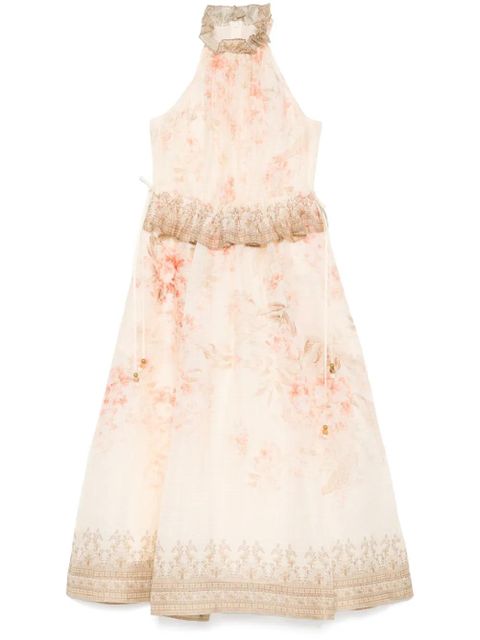 ZIMMERMANN Illuminate Halter midi dress - Pink - zdjęcie produktu nr 1