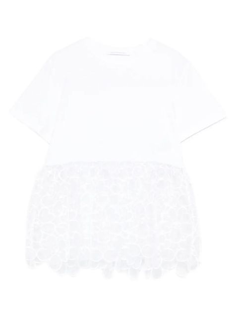 Cecilie Bahnsen lace-detail T-shirt - White - zdjęcie produktu nr 1