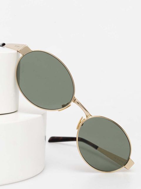 Saint Laurent okulary przeciwsłoneczne damskie kolor złoty SL 692