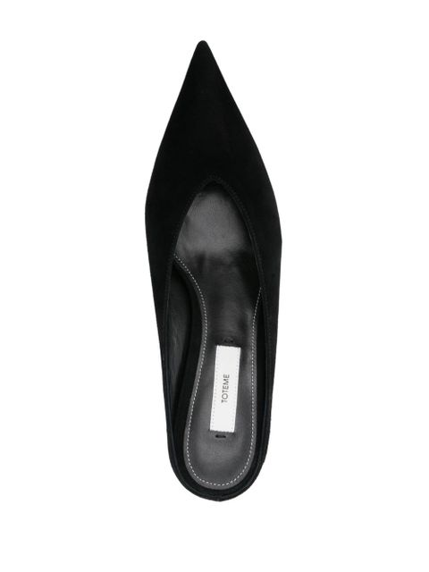 TOTEME 35mm Sharp mules - Black